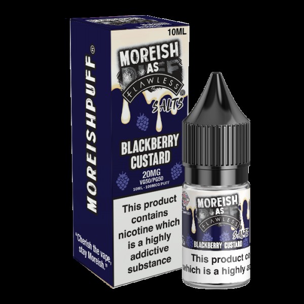 Moreish Puff Blackberry Custard 10ml Nic Salt