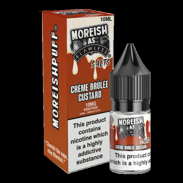 Moreish Puff Crème Brûlée Custard 10ml Nic Salt