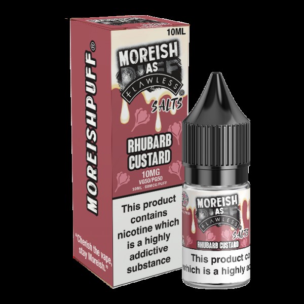 Moreish Puff Rhubarb Custard 10ml Nic Salt