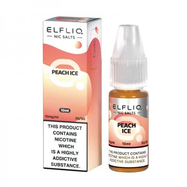 Elf Bar ELFLIQ Peach Ice Nic Salt 10ml