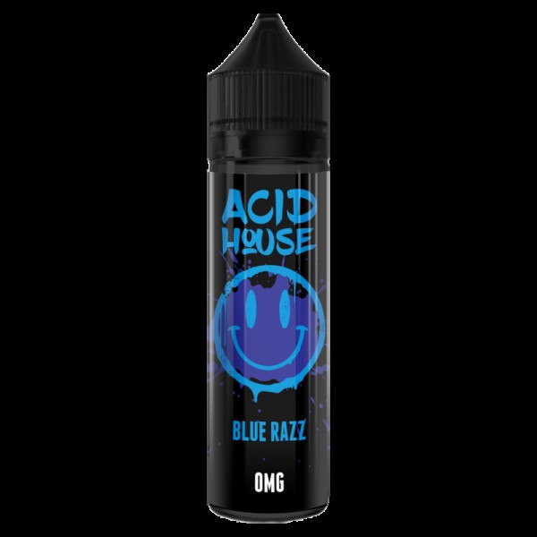 Acid House Blue Razz 0mg 50ml Short Fill E-Liquid