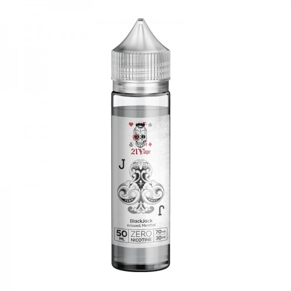 21 Vape Blackjack Aniseed Menthol 50ml Short Fill ...